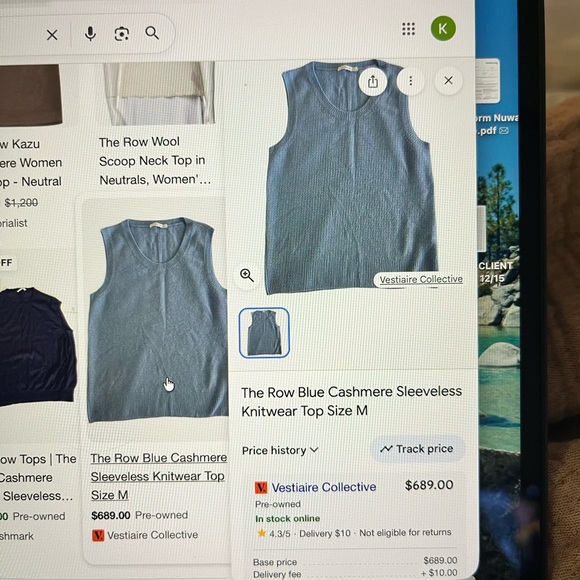 The Row 100% cashmere top - Picture 9 of 9